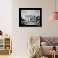 Historic Framed Print, Evening Star Building, Northwest corner of Eleventh Street & Pennsylvania, Washington, District of Columbia, DC,  17-7/8" x 21-7/8"