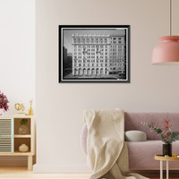 Historic Framed Print, Evening Star Building, Northwest corner of Eleventh Street & Pennsylvania, Washington, District of Columbia, DC - 2,  17-7/8" x 21-7/8"