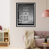 Historic Framed Print, Evening Star Building, Northwest corner of Eleventh Street & Pennsylvania, Washington, District of Columbia, DC - 4,  17-7/8" x 21-7/8"