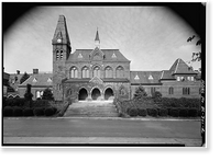 Gallaudet College, Chapel Hall, Seventh & Florida Avenue Northeast, Washington, District of Columbia, DC, Antique Print