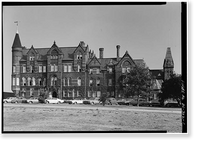 Gallaudet College, College Hall, Seventh & Florida Avenue Northeast, Washington, District of Columbia, DC, Vintage Poster