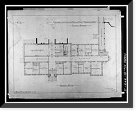 Gallaudet College, College Hall, Seventh & Florida Avenue Northeast, Washington, District of Columbia, DC - 5, Antique Poster