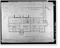 Gallaudet College, College Hall, Seventh & Florida Avenue Northeast, Washington, District of Columbia, DC - 5, Antique Poster