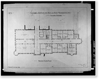 Gallaudet College, College Hall, Seventh & Florida Avenue Northeast, Washington, District of Columbia, DC - 6, Vintage Poster