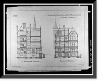 Gallaudet College, College Hall, Seventh & Florida Avenue Northeast, Washington, District of Columbia, DC - 8, Historic Print