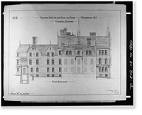 Gallaudet College, College Hall, Seventh & Florida Avenue Northeast, Washington, District of Columbia, DC - 12, Antique Print