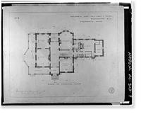 Gallaudet College, President's House, Seventh Street & Florida Avenue Northeast, Washington, District of Columbia, DC - 9, Historic Print