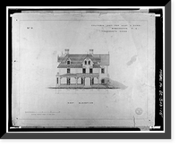 Gallaudet College, President's House, Seventh Street & Florida Avenue Northeast, Washington, District of Columbia, DC - 15, Antique Print