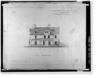 Gallaudet College, President's House, Seventh Street & Florida Avenue Northeast, Washington, District of Columbia, DC - 15, Antique Print