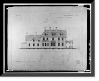 Gallaudet College, President's House, Seventh Street & Florida Avenue Northeast, Washington, District of Columbia, DC - 16, Vintage Wall Art