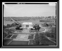 Lincoln Memorial, West Potomac Park, Washington, District of Columbia, DC - 4, Vintage Print