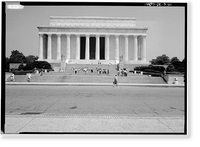 Lincoln Memorial, West Potomac Park, Washington, District of Columbia, DC - 10, Antique Print
