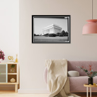 Lincoln Memorial, West Potomac Park, Washington, District of Columbia, DC - 14, Vintage Print