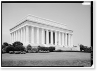 Lincoln Memorial, West Potomac Park, Washington, District of Columbia, DC - 19, Vintage Print
