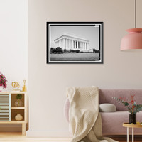 Lincoln Memorial, West Potomac Park, Washington, District of Columbia, DC - 19, Vintage Print