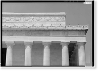 Lincoln Memorial, West Potomac Park, Washington, District of Columbia, DC - 23, Historic Reproduction
