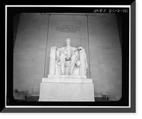 Historic Framed Print, Lincoln Memorial, West Potomac Park, Washington, District of Columbia, DC - 131,  17-7/8" x 21-7/8"