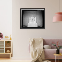 Historic Framed Print, Lincoln Memorial, West Potomac Park, Washington, District of Columbia, DC - 131,  17-7/8" x 21-7/8"