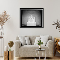 Historic Framed Print, Lincoln Memorial, West Potomac Park, Washington, District of Columbia, DC - 131,  17-7/8" x 21-7/8"