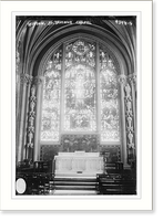 Historic Framed Print, Window of St. Saviour Chapel,  17-7/8" x 21-7/8"