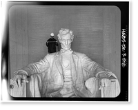 Lincoln Memorial, West Potomac Park, Washington, District of Columbia, DC - 208, Historic Reproduction