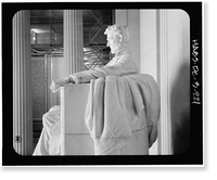 Historic Framed Print, Lincoln Memorial, West Potomac Park, Washington, District of Columbia, DC - 221,  17-7/8" x 21-7/8"