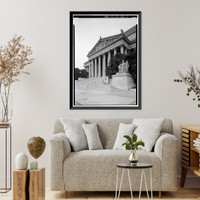 National Archives, Constitution Avenue, between Seventh & Ninth Stree, Washington, District of Columbia, DC - 2 Classic, Historic Print