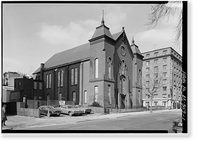 Nineteenth Street Baptist Church, Nineteenth & I Streets (demolished), Washington, District of Columbia, DC, Antique Poster
