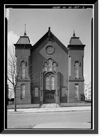 Nineteenth Street Baptist Church, Nineteenth & I Streets (demolished), Washington, District of Columbia, DC - 3, Vintage Poster