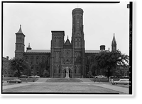 Smithsonian Institution Building, 1000 Jefferson Drive, between Ninth & Twelfth Stre, Washington, District of Columbia, DC, Vintage Print