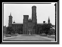 Smithsonian Institution Building, 1000 Jefferson Drive, between Ninth & Twelfth Stre, Washington, District of Columbia, DC, Vintage Print