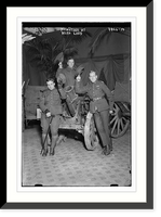Historic Framed Print, Howitzer at Hero Land,  17-7/8" x 21-7/8"