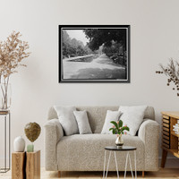 Historic Framed Print, U.S. Department of the Interior, Eighteenth & C Streets Northwest, Washington, District of Columbia, DC,  17-7/8" x 21-7/8"