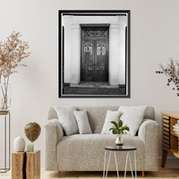 Historic Framed Print, U.S. Department of the Interior, Eighteenth & C Streets Northwest, Washington, District of Columbia, DC - 8,  17-7/8" x 21-7/8"