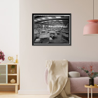 Historic Framed Print, U.S. Department of the Interior, Eighteenth & C Streets Northwest, Washington, District of Columbia, DC - 21,  17-7/8" x 21-7/8"