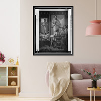 Historic Framed Print, U.S. Department of the Interior, Eighteenth & C Streets Northwest, Washington, District of Columbia, DC - 45,  17-7/8" x 21-7/8"