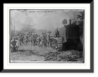 Historic Framed Print, Marine tractor for 3" guns,  17-7/8" x 21-7/8"