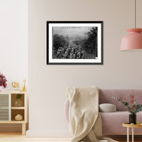 U.S. troops return from hike in Fr, Antique Wall Art