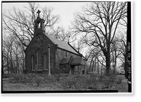 U.S. Soldiers Home, Chapel, Rock Creek Church Road & Upshur Street Northwest, Washington, District of Columbia, DC - 3, Antique Print