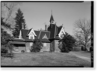 U.S. Soldiers Home, Stone Gatehouse, Rock Creek Church Road & Upshur Street Northwest, Washington, District of Columbia, DC - 2, Antique Poster