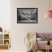 U.S. Soldiers Home, Stuccoed House with Gable Roof, Rock Creek Church Road & Upshur Street Northwest, Washington, District of Columbia, DC - 4, Antique Wall Art