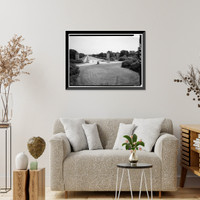 Historic Framed Print, Arlington Memorial Bridge, Spanning Potomac River between Lincoln Memorial &, Washington, District of Columbia, DC - 4,  17-7/8" x 21-7/8"