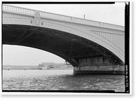 Historic Framed Print, Arlington Memorial Bridge, Spanning Potomac River between Lincoln Memorial &, Washington, District of Columbia, DC - 4,  17-7/8" x 21-7/8"