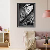Arlington Memorial Bridge, Spanning Potomac River between Lincoln Memorial &, Washington, District of Columbia, DC - 12, Antique Poster