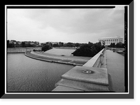 Arlington Memorial Bridge, Watergate & Bridge Plaza, Adjacent to Arlington Memorial Bridge & Lincoln Me, Washington, District of Columbia, DC - 2, Antique Poster