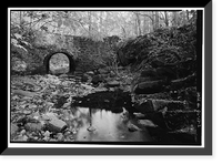 Grant Road Bridge, Spanning Broad Branch Creek on Grant Road, Washington, District of Columbia, DC - 2, Vintage Print