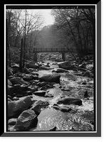 Rapids Footbridge, Spanning Rock Creek .7 Mile South of Joyce Road No, Washington, District of Columbia, DC, Historic Reproduction