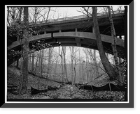 Ross Drive Bridge, Spanning Rock Creek at Ross Drive, South of Joyce, Washington, District of Columbia, DC Classic, Vintage Print