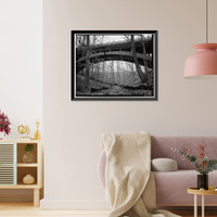 Ross Drive Bridge, Spanning Rock Creek at Ross Drive, South of Joyce, Washington, District of Columbia, DC Classic, Vintage Print