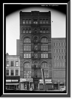 Historic Framed Print, Atlantic Building, 930 F Street, Northwest, Washington, District of Columbia, DC,  17-7/8" x 21-7/8"